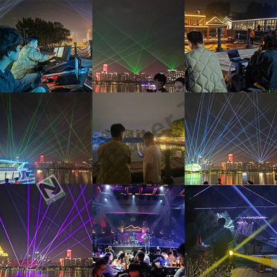 DJレーザーライトと50Gビームディバージェンス1.2Mradで照明に革命を起こす